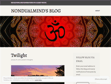 Tablet Screenshot of nondualmind.com